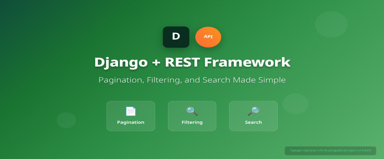 Django + REST Framework: Pagination, Filtering, and Search Made Simple